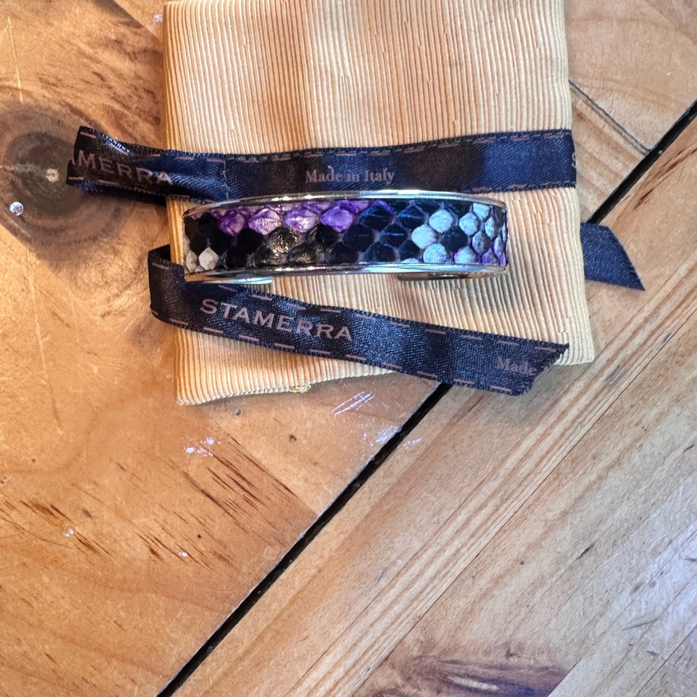 Python inlay bracelet by Stamerra